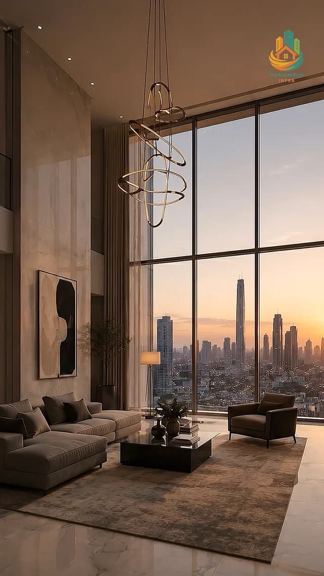 Elie Saab reel: a penthouse interior