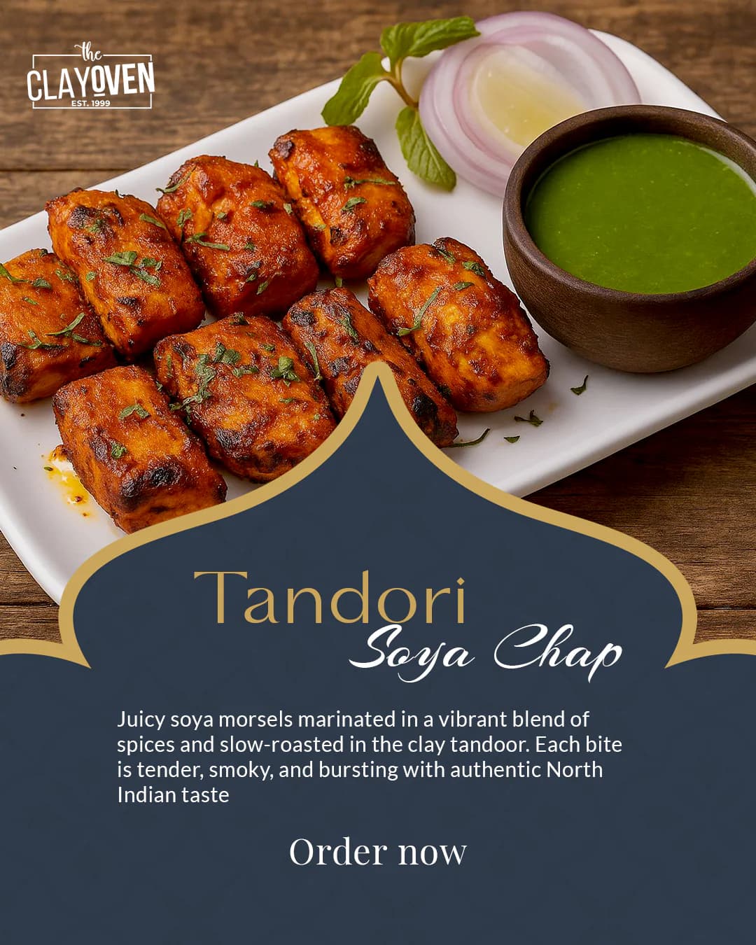 Clayoven Tandoori Soya Chap post