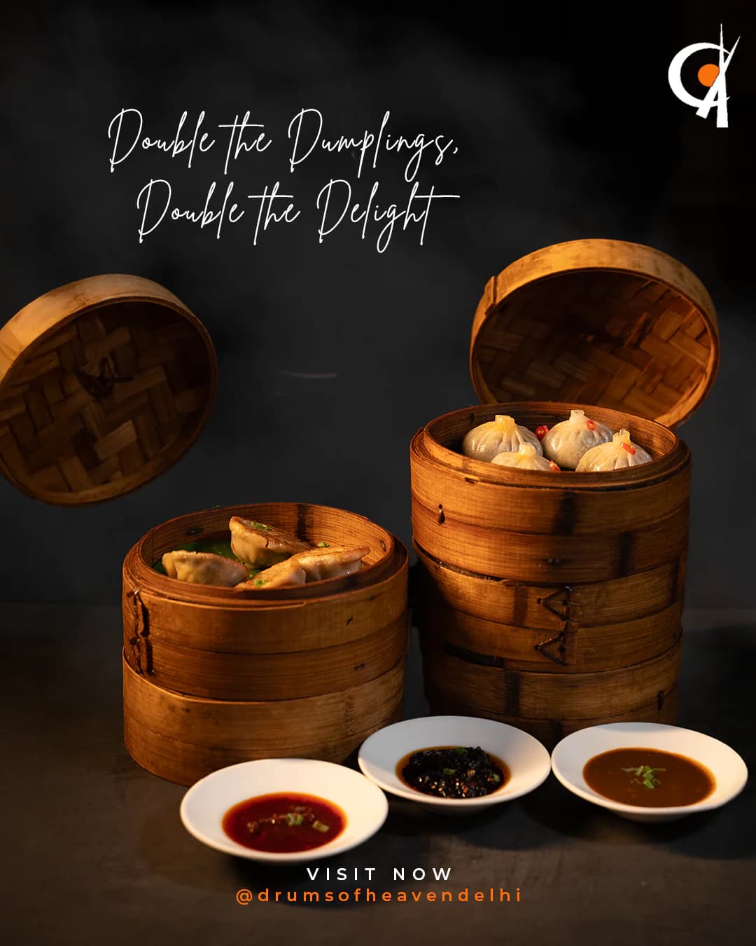 Drums of Heaven — Double the dumplings, double the delight creative
