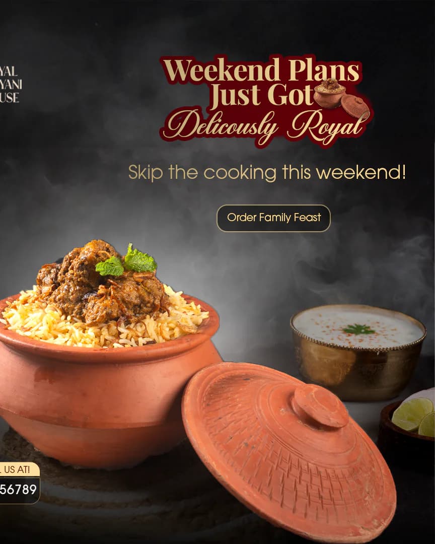 Royal Biryani House — Weekend plans just got deliciously royal